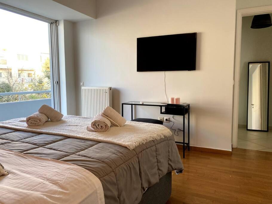 אתונה Spacious And Sunkissed 3Br & 2 Bathrooms Apartment מראה חיצוני תמונה